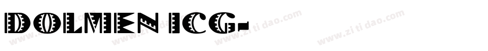 Dolmen ICG字体转换